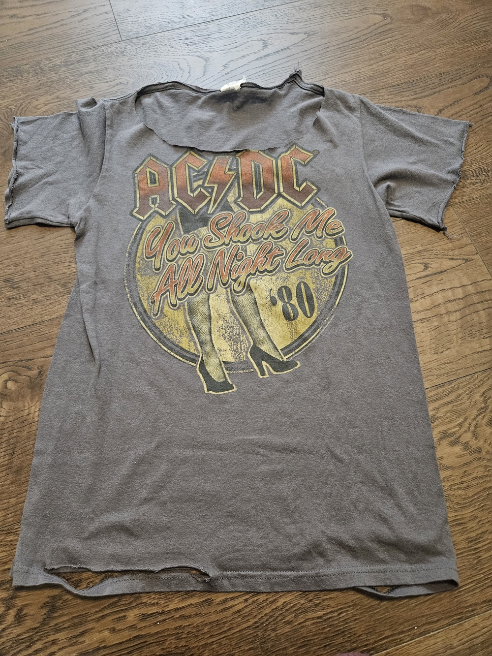AC/DC Kids Gray Graphic Tee - You Shook Me All Night Long